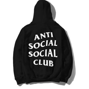 Anti Social Social Club black sweatshirt Mind games hoodie